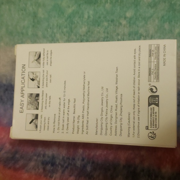 Beautiful Nail Black French Tip Square Manicure Press On Nails Kit - Picture 10 of 11